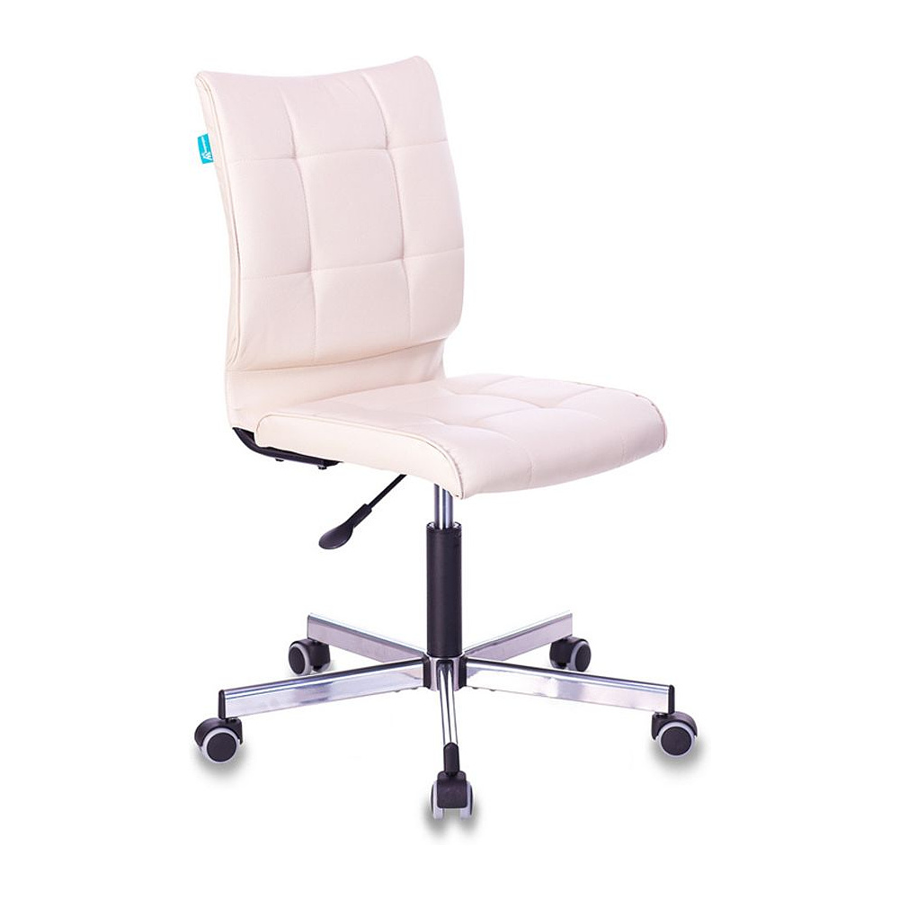 Кресло для персонала "Бюрократ CH-330M", экокожа, металл, бежевый