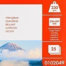 Фотобумага глянцевая для струйной фотопечати "Lomond", А4, 25 листов, 230 г/м2