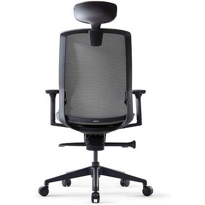 Кресло для руководителя Bestuhl "J1", сетка, ткань, пластик, серый  - 5