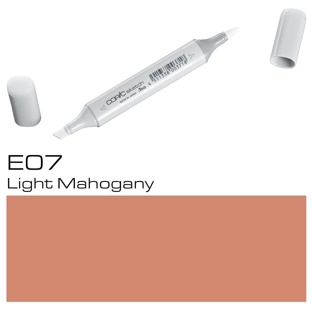 Маркер перманентный "Copic Sketch", E-07 светло-красное дерево