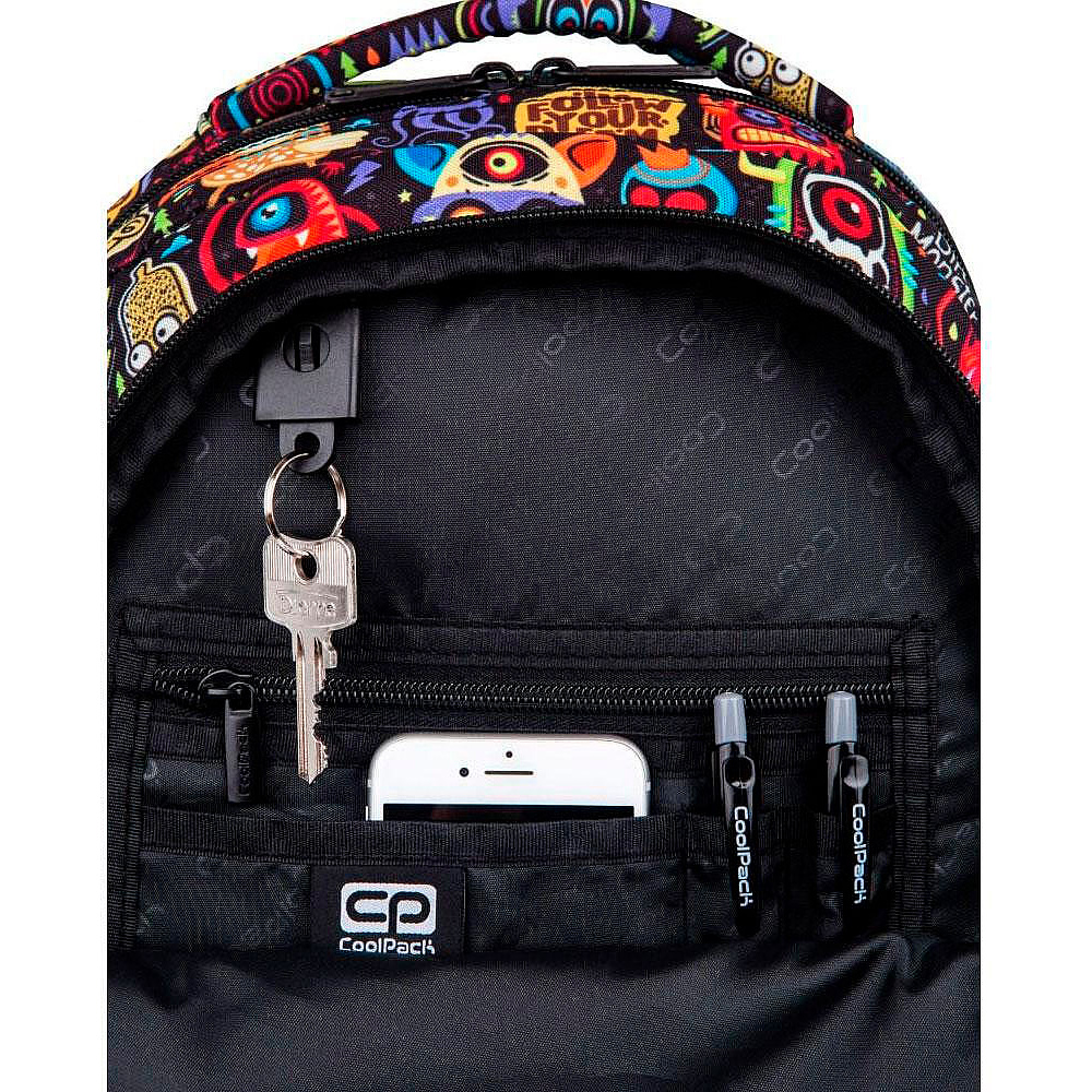 Рюкзак школьный CoolPack "Scary stickers", разноцветный - 4