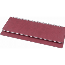 Еженедельник недатированный "Bliss", 300х140 мм, 128 страниц, бордовый