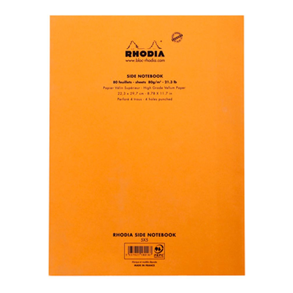 Сменный блок для тетради на кольцах "Rhodia", А4+, 80 листов, клетка, оранжевый - 3