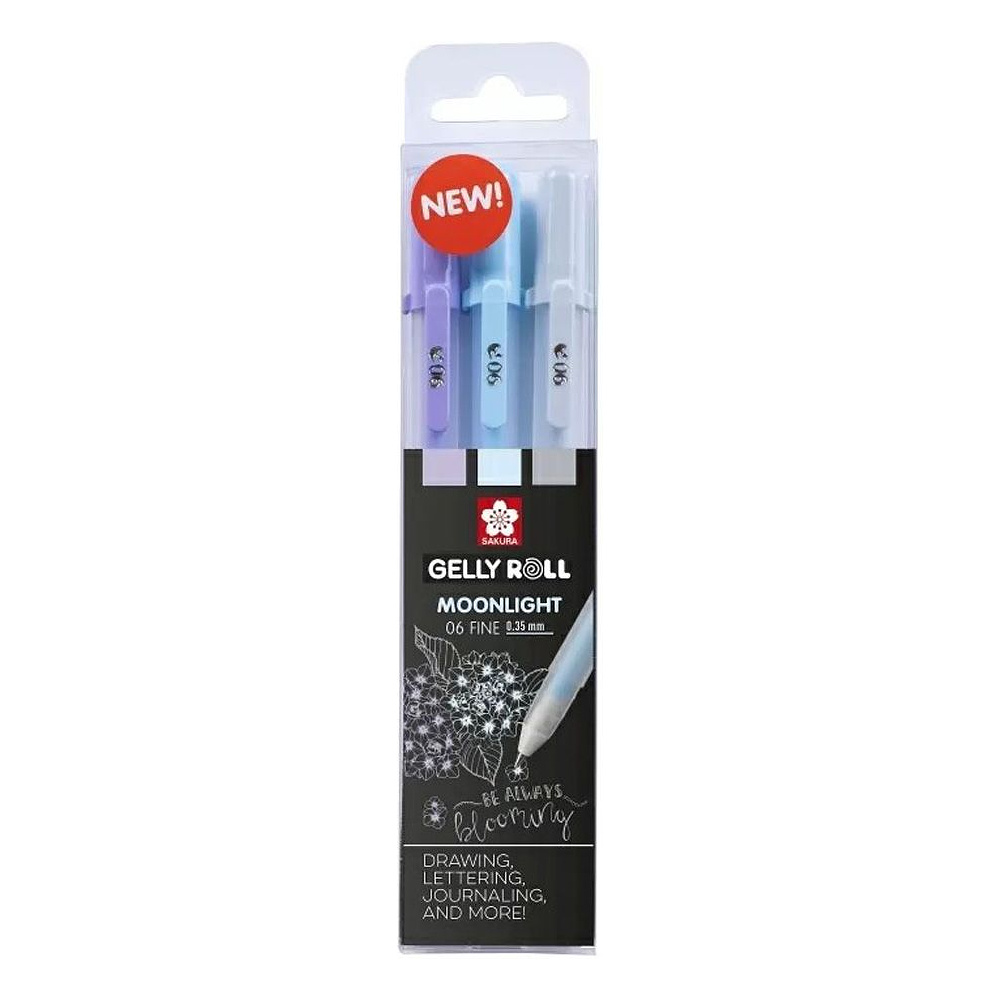 Набор ручек гелевых "Gelly Roll Moonlight Calm", 3 шт., ассорти