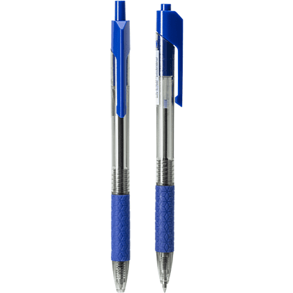 Ручка шариковая автоматическая "Arrow", 0.7 мм, прозрачный, синий, стерж. синий - 2