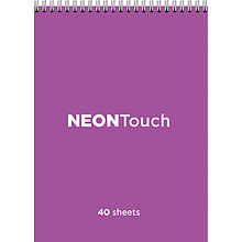 Блокнот "НеонТач-Микс", А7, 40 листов, клетка, ассорти