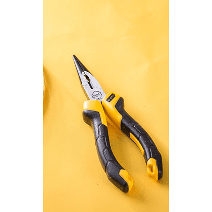 Длинногубцы Deli YS EDL2106Z, 160 мм, 2-х компонентные рукоятки - 2