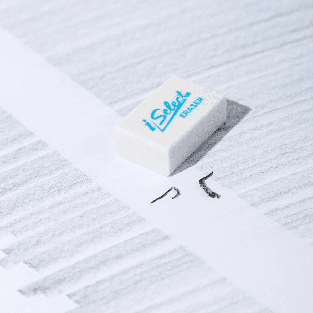 Ластик "iSelect", белый - 2