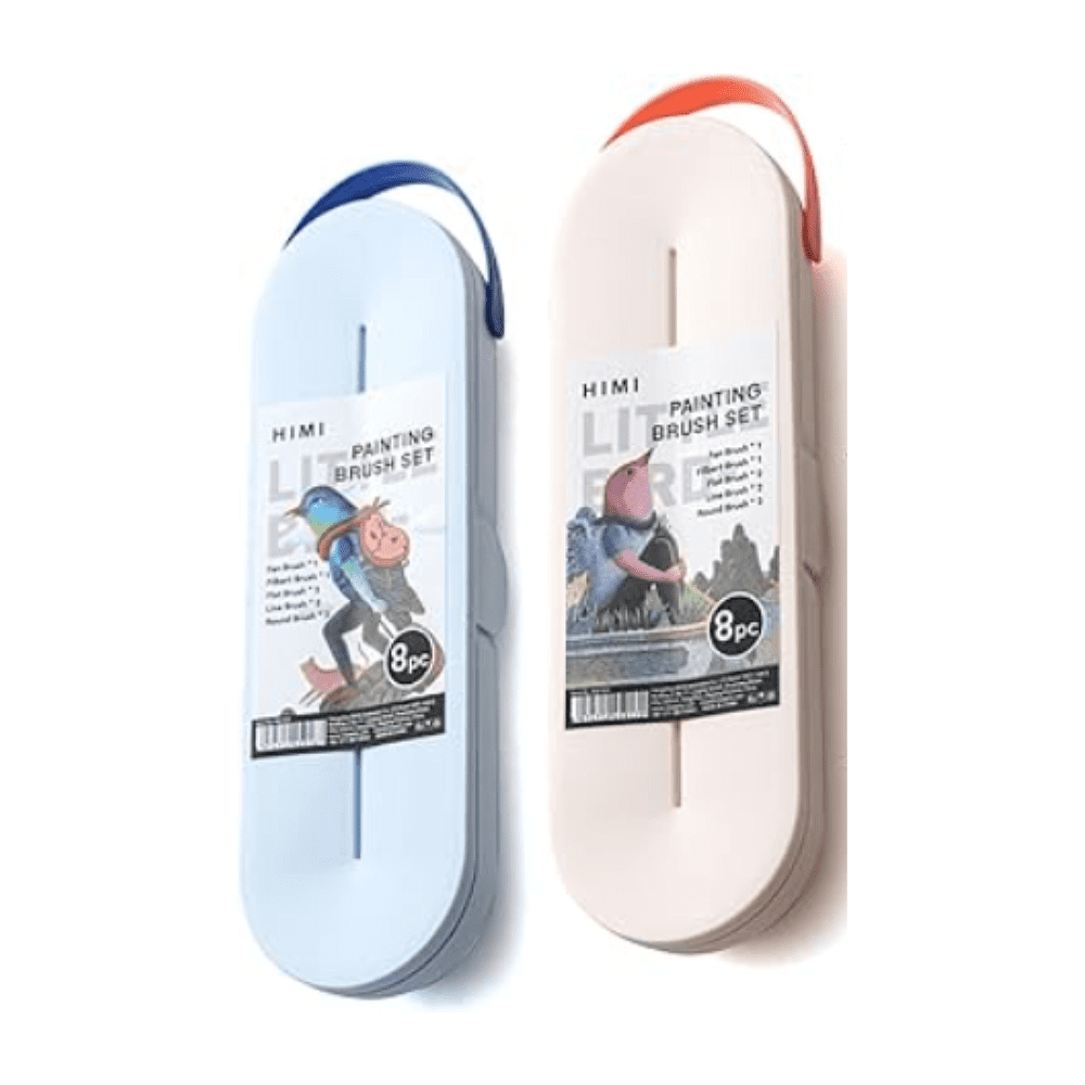 Набор кистей для рисования "Himi Little Bird", синтетика, 8 шт - 9