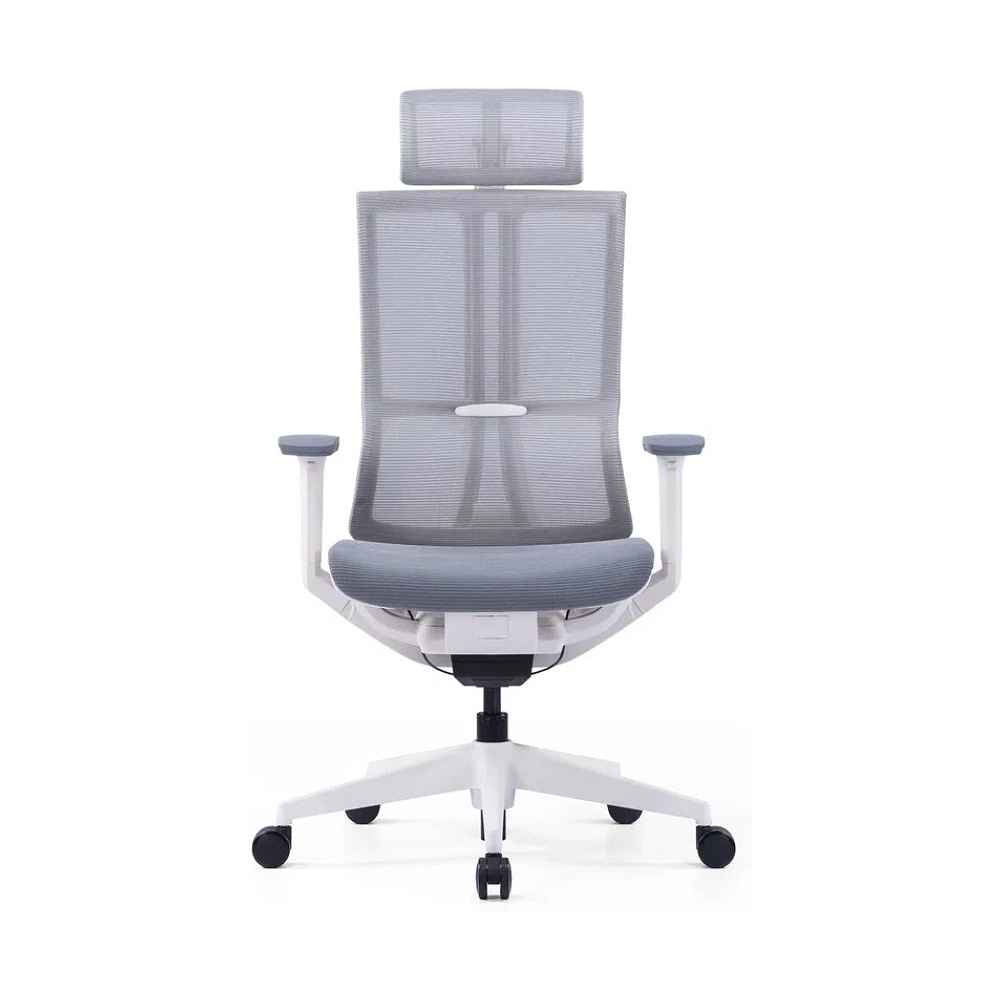 Кресло для руководителя SitZone E-303-001A-P1-WH сетка, серый - 2