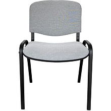 Стул офисный "Iso Black KNISA LIGHT GREY", ткань, металл, светло-серый