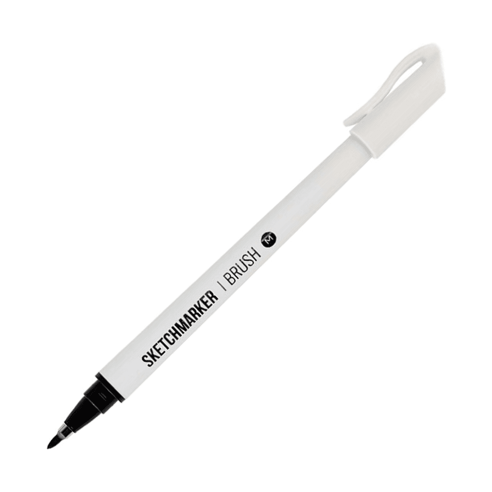 Ручка капиллярная "Sketchmarker brush medium", черный