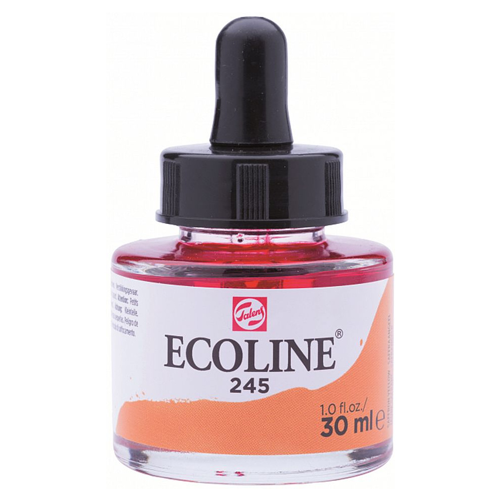 Жидкая акварель "ECOLINE", 245 желтый шафран, 30 мл