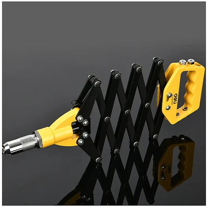 Заклепочник рычажно-складной Deli YS EDL236932, 812 мм, 3.2-6.4 мм, желтый, черный - 6