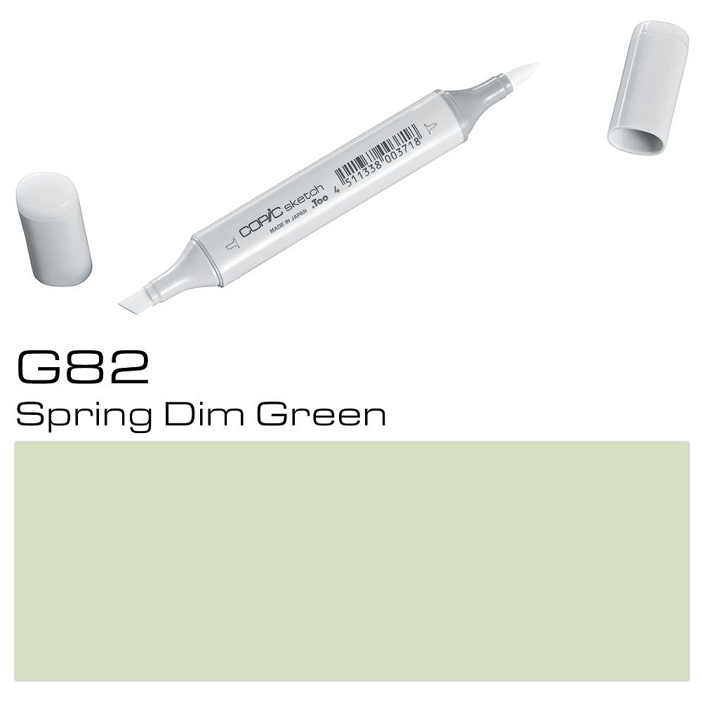 Маркер перманентный "Copic Sketch", G-82 весенний тусклый зеленый