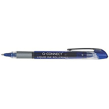 Ручка-роллер "Q-CONNECT", 0.5 мм, синий, стерж. синий