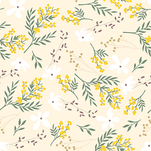 Бумага декоративная в рулоне "Fleurs. Мимоза"