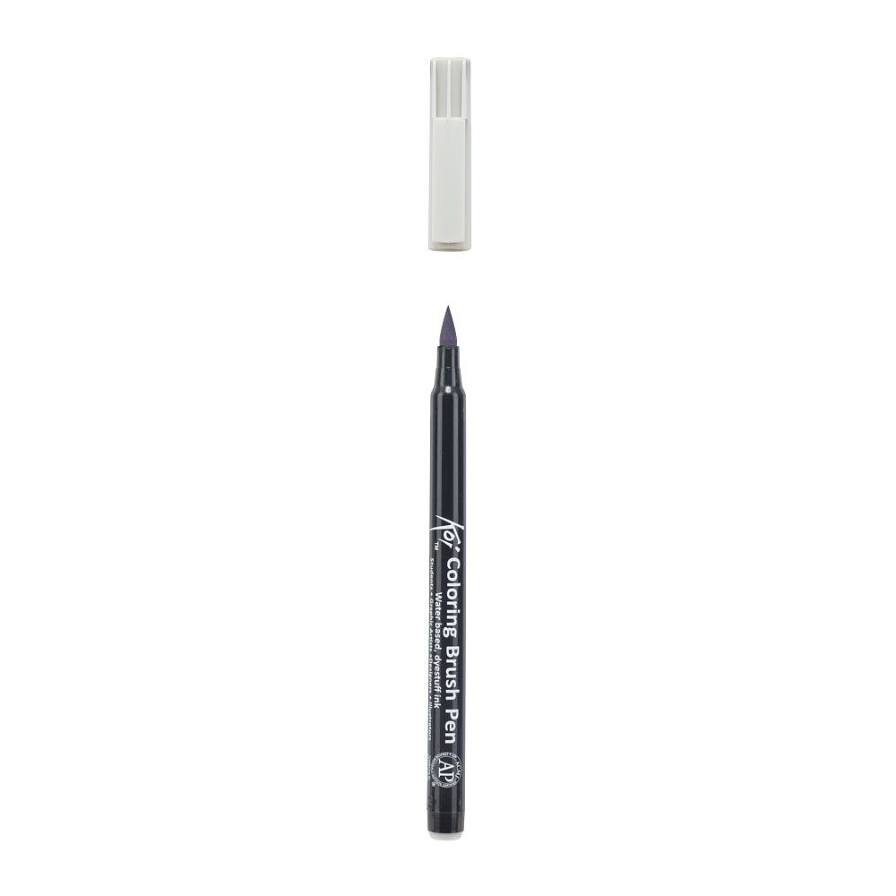 Маркер акварельный "Koi Color Brush", теплый светло-серый - 3