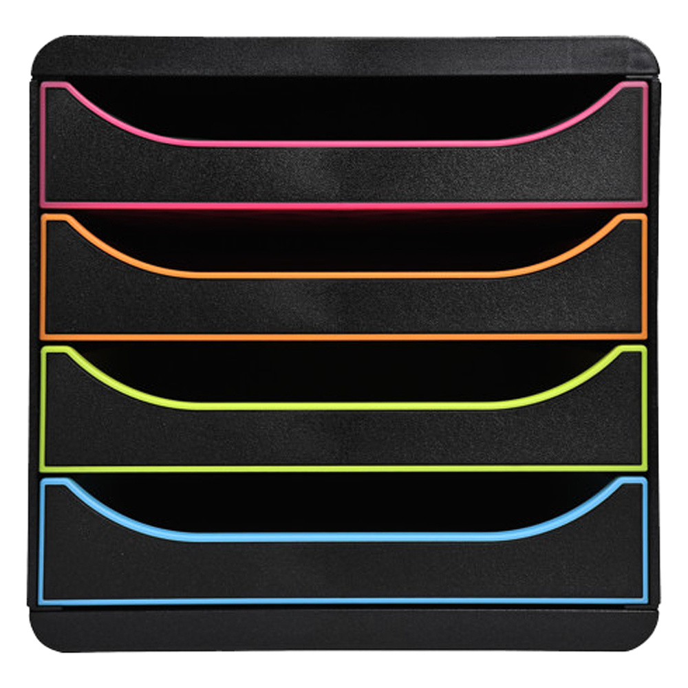 Блок из 4 лотков закрытый "BlackOffice Big Box Plus", 347x278x267 мм - 3