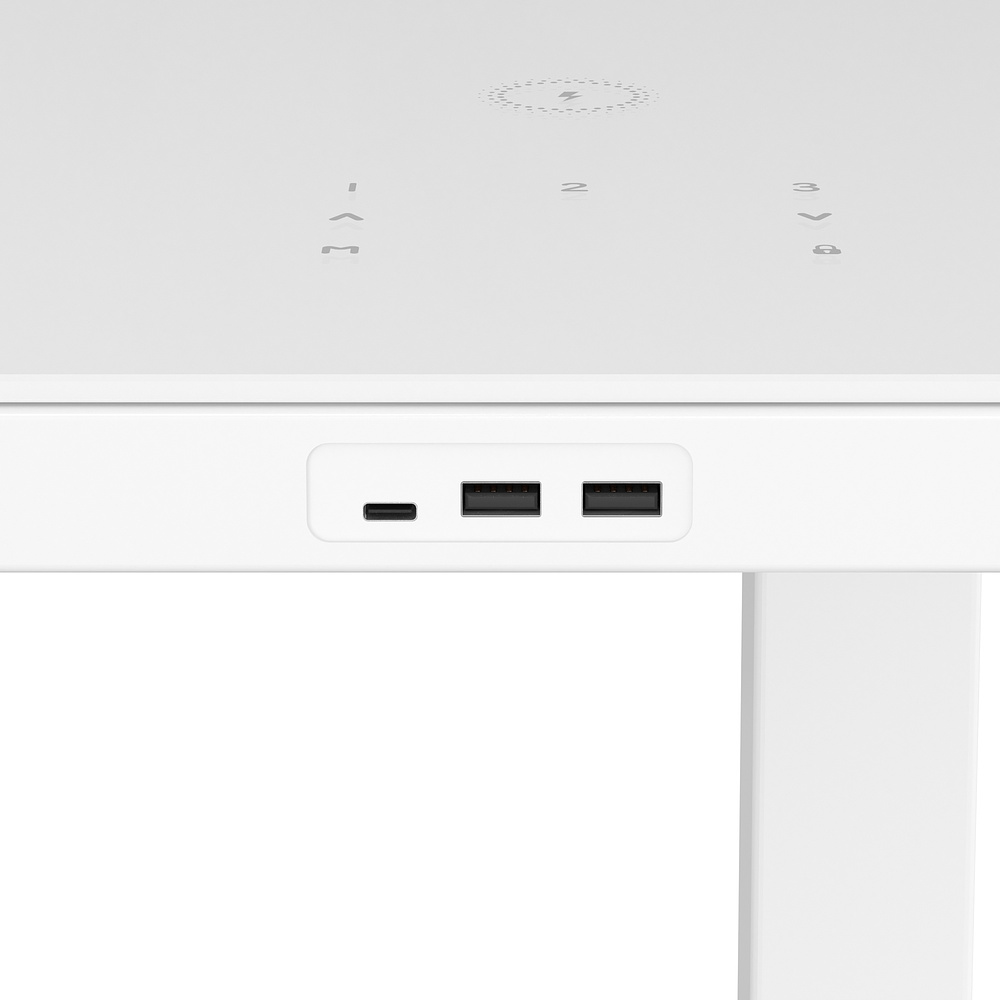 Стол с электроприводом двухмоторный AOKE HOME, белый (AK-GT10-YZF2-W) - 8