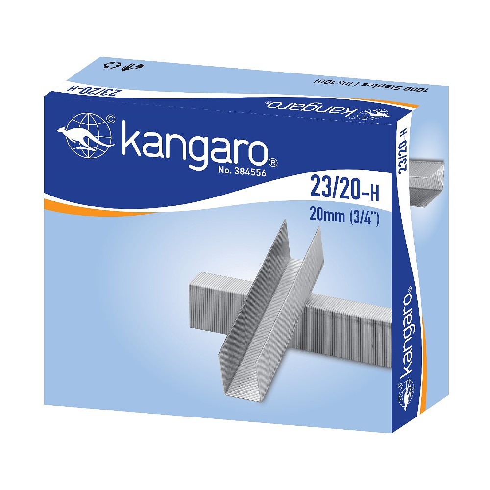 Скобы "Kangaro", 23/20, 1000шт, металлик