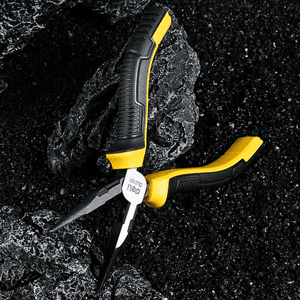 Длинногубцы Deli YS EDL0101, 160 мм, 2-х компонентные рукоятки - 4