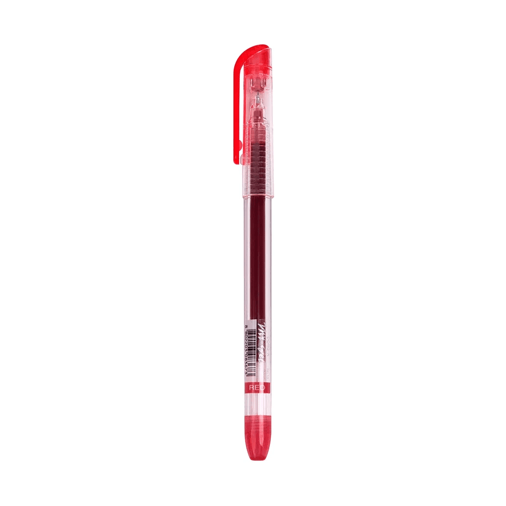 Ручка гелевая "My-Gel Standard", 0.5 мм, прозрачный, стерж. красный