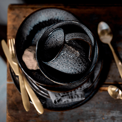 Чашка керамическая "Matera", 430 мл, серая - 2