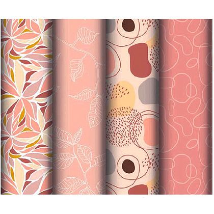 Бумага декоративная в рулоне "Line art", 2x0.7 м, 80 г/м2, ассорти