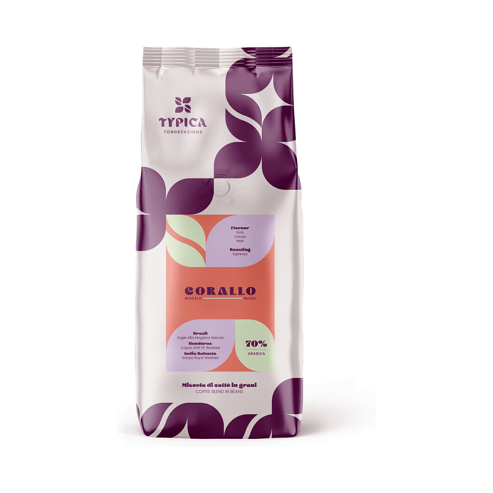 Кофе "Typica" Corallo, зерновой, 1000 г - 2