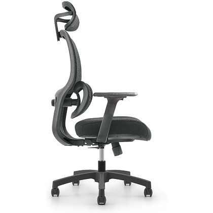 Кресло для руководителя SitZone U-073A сетка, ткань, пластик, черный, -30% - 4