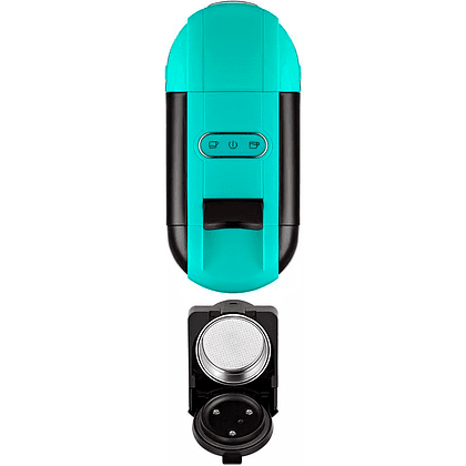 Кофеварка Kitfort KT-7105-3, черно-бирюзовая - 3