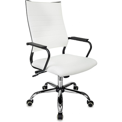 Кресло компьютерное Бюрократ CH BALANCE SL Line, экокожа, белый - 6