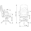 Кресло для руководителя Бюрократ T-9950 кожа, черный - 6