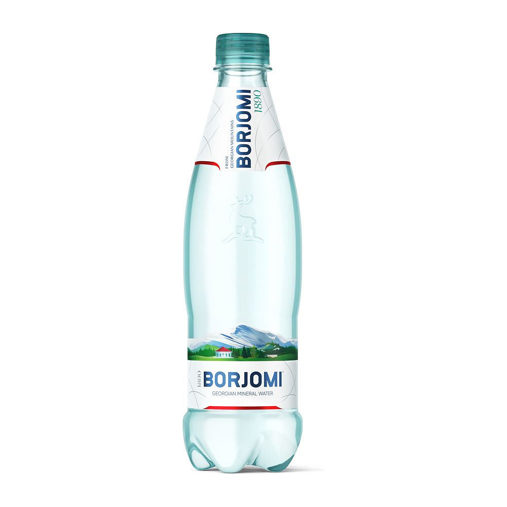 Вода минеральная "Borjomi", газированная, 0.5 л