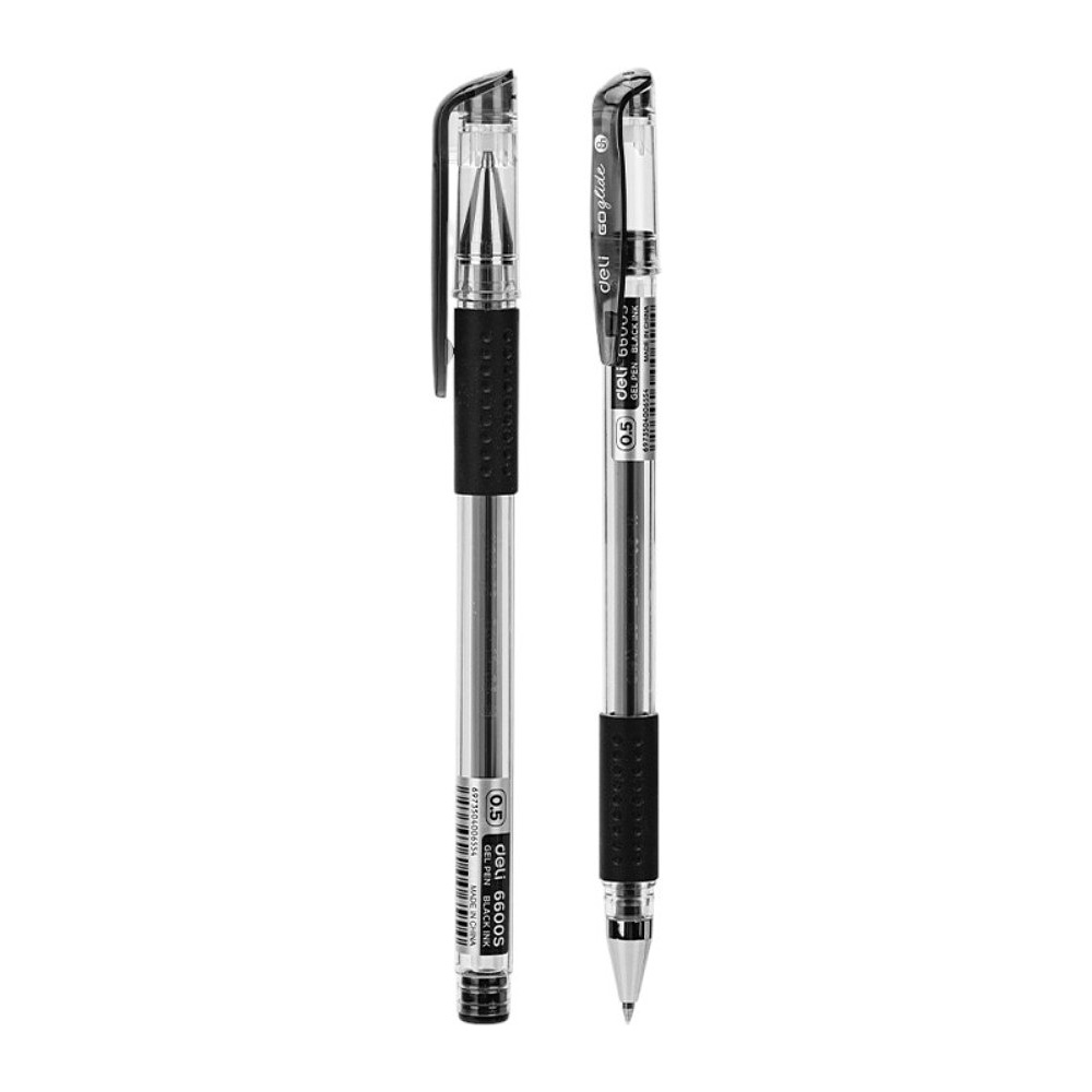 Ручка гелевая "Go Glide", 0.5 мм, прозрачный, стерж. черный - 2