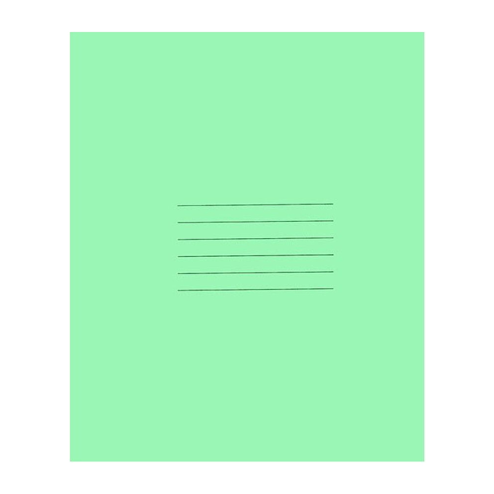 Тетрадь школьная, A5, 24 листа, линейка, зеленый