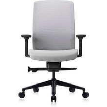 Кресло для руководителя Bestuhl "J1", сетка, ткань, пластик, серый 