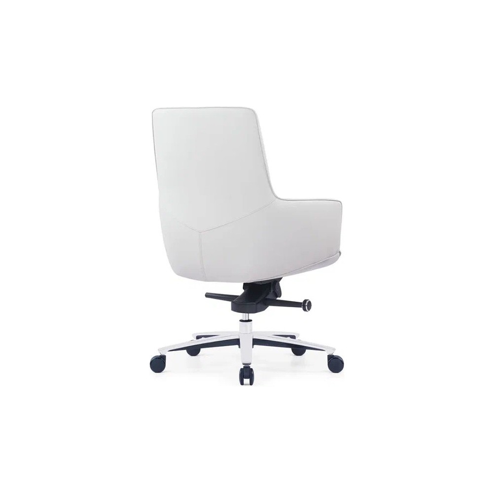 Кресло для руководителя SitZone CH-500B, кожа, алюминий, белый, -30% - 4