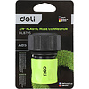 Соединитель-коннектор для шлангов Deli GS EDL8795, 3/4", быстросъемный, черный, зеленый - 3