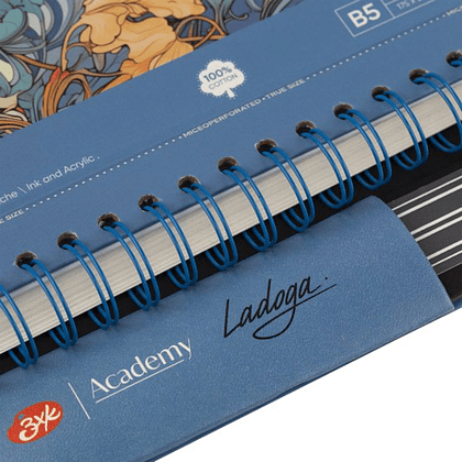 Скетчбук для акварели "Ладога", 17,5х25 см, 20 листов, синий - 7