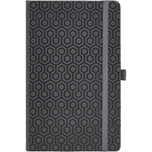 Блокнот "Copper honeycomb", А5, 96 листов, черный, срез бронзовый