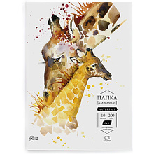 Блок бумаги для акварели "Waterfall", А3, 200 г/м2, 10 листов