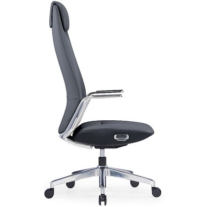 Кресло для руководителя SitZone CH-515A, кожа, алюминий, черный, -30% - 2