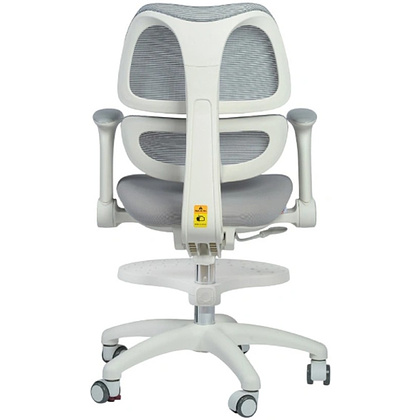 Кресло детское YOKA YC-4 Otis, сетчатая ткань, серый, пластик, белый - 3