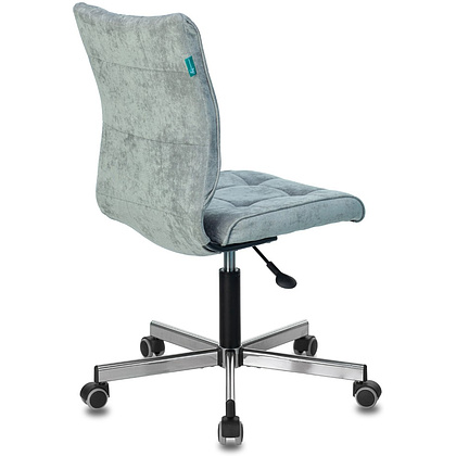 Кресло для персонала "Бюрократ СH-330M/LT", ткань, металл, серо-голубой - 5