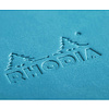 Блокнот "Rhodiarama" на резинке, A5, 96 листов, линейка, бирюзовый - 3