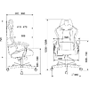 Кресло компьютерное Бюрократ A4Tech Bloody GC-560, искусственная замша, черный, металл - 18
