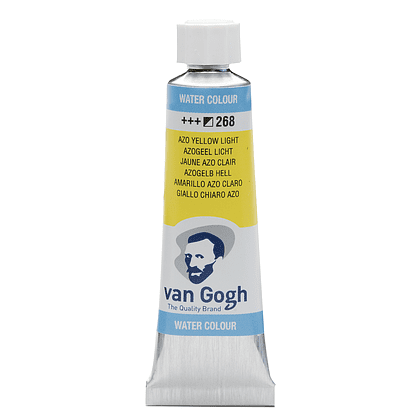 Краски акварельные "Van Gogh", 268 желтый светлый AZO, 10 мл, туба