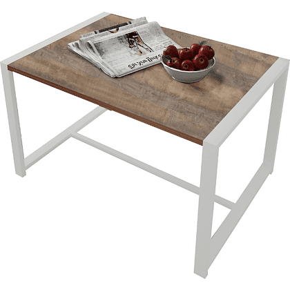 Стол журнальный ALLERD RION, белый муар, Австралийское дерево